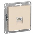 ATLASDESIGN РОЗЕТКА компьютерная RJ45 кат. 6A, механизм, БЕЖЕВЫЙ ATN000286 - фото 696