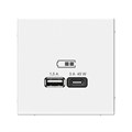 ARTGALLERY USB РОЗЕТКА A + тип-C 45Вт высокоскор.заряд. QC, PD, механизм, ЛОТОС GAL001329 - фото 7827