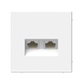 ARTGALLERY РОЗЕТКА двойная компьютерная RJ45+RJ45, кат.6А, механизм, ЛОТОС GAL001388 - фото 7877