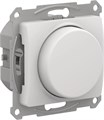 GLOSSA СВЕТОРЕГУЛЯТОР (диммер) поворотно-нажимной, LED, RC, 400Вт, механизм, БЕЛЫЙ GSL000123 - фото 8176