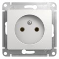 GLOSSA РОЗЕТКА без заземления без шторок, 16А, механизм, БЕЛЫЙ GSL000141 - фото 8244