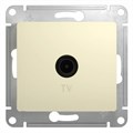GLOSSA TV РОЗЕТКА оконечная 1дБ, механизм, БЕЖЕВЫЙ GSL000291 - фото 8952
